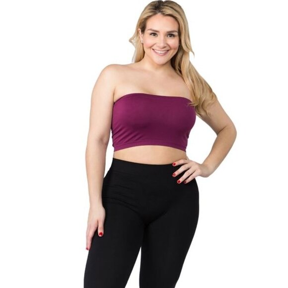 Tops - Super Soft Strapless Bra Bandeau Tube Top